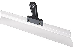 Mivos Couteau à Enduire de Façade avec Lame Large en INOX 600 mm - Couteau à Mastic pour Lisser les Grandes Surfaces - Spatule de Façade avec Soft Poignée - Made in EU