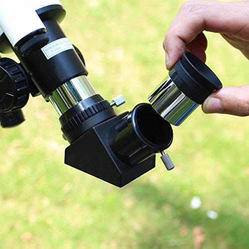 Svbony SV-25 Telescopio Rifrattore 420/60mm Adatto per Bambini o Appassionati di Astronomi con Adattatore per Installare il Smartphone (Bianco)
