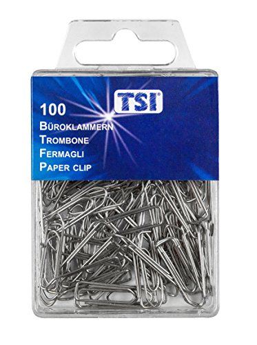 Clips de papel de la ETI  de 26 mm  paquete de 100