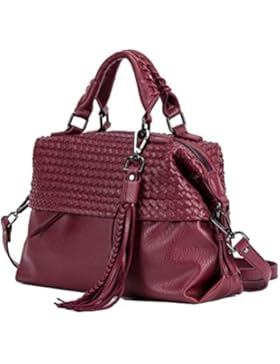 Yan Show Damen Handtasche Ketten Schulter Beutel Gesponnene Beutel