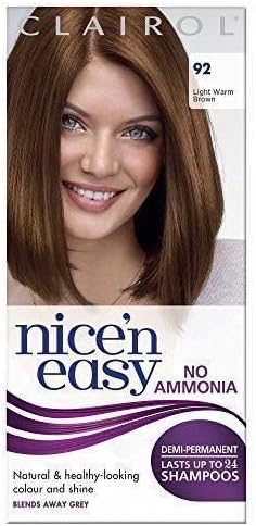 SIX PACKS of Nice N Easy Lasting Colour 92 Light Warm Brown