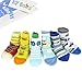 KF Baby Non-Skid Cozy Soft Socks [Set of 6 Pairs], Frog & Elephant, for Boys, 6 - 18 months