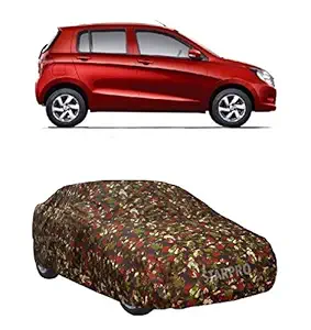 ZANTEX Presents Semi Waterproof & UV Protective Car Body Cover Compatible with Maruti Suzuki Celerio Variants (Military Color with Mirror Slots)