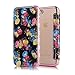Produktbild Sycode Flip Hülle für iPhone 5 5S,Silikon Tpu Cover für iPhone 5 5S,Transparent View Zurück Schutzhülle für iPhone SE 5S 5,Luxus Kreativ Rose Blumen Buchstil Überzug Glänzend Glitzer Diamant Rahmen Silikon Kristallklar Durchsichtig Ultradünn Weich Zurück Cover mit Pu Leder Klappbar Kartenhalter Wallet Flip Brieftasche Case für iPhone SE 5S 5-Rose Blumen Blau