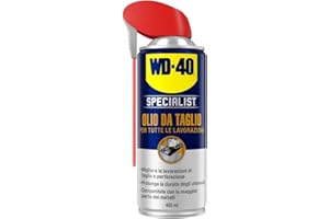 WD-40 SPECIALIST WD-40 - Specialist - Olio da Taglio - Per Tutte le Lavorazioni - Previene l'usura, riduce l'accumulo di calore e resiste alla pressione - Spray Doppia Posizione - Per lame, trapani, rubinetti - 400ml