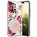 Price comparison product image Robinsoni Case Compatible with Huawei Mate 20 Lite / Maiman 7 Cover Soft Silicone TPU Case Glossy Gel Flexible TPU Cover Ultra Soft Sparkle Bling Transparent Sequin Case Ultra Thin Glitter Case,Peony
