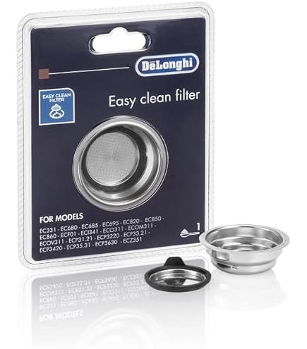ELETTROGEA 6013211231 Espresso Machine Filter for 2 Cups Fits De Longhi EC680, EC820, EC850, EC860, ECO311, ECZ351, 7313285839