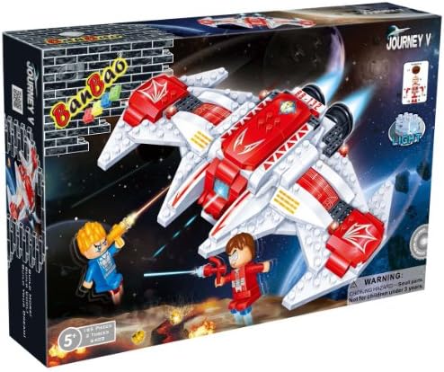 Good Value For Money BanBao Building Blocks Bricks Construction Sci-Fi Space Fighter BB-132 - Construct Your Own Great Idea for Fun Easter, Birthday Xmas, Christmas, Stocking Filler Present Gift or Reward or Pocket Money Treat - Boys Children Boy Child Kids - One Supplied