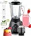 Produktbild 800 Watt Edelstahl Standmixer mit Glas-Behälter 1,5 Liter und Kaffeemühle, BPA-Free, Smoothie Maker Schwarz
