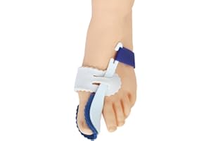 ROSENICE Hallux Valgus Correction Bunion Splint Bunion Lisseur Bunion Corrector Redresseurs de Buniels Big Toe Correcteurs de coiffe nocturne(Blanc + Bleu)