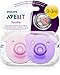 Avent 2 Orthodontic Silicone Soother Soothie 0-3 Months - Colour : Pink and Purple