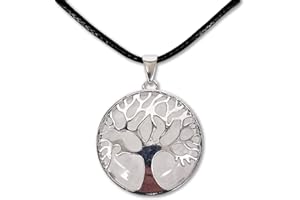 COTIGO Collar de árbol de la Vida con Colgante Piedra Natural Energeticas - Distintas Piedras Semipreciosas