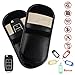 Produktbild Autoschlüssel Signal Blocker Fall, Keyless Entry Fob Schutz Blockierung Beutel, Anti-Diebstahl-Lock-Geräte, blockieren jedes Signal von WIFI / GSM / LTE / NFC / RFID (2 Pack Schwarz)