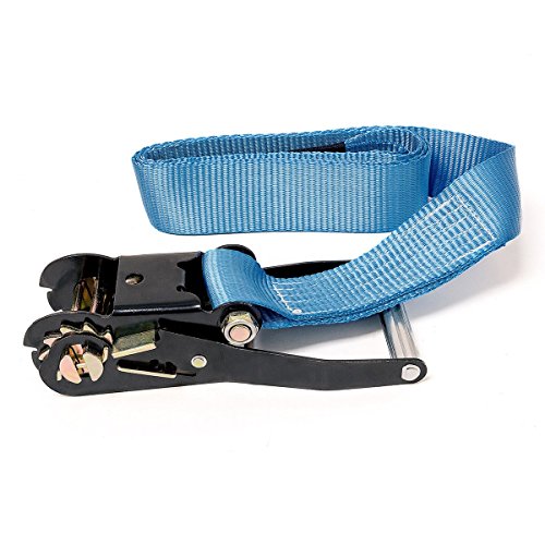 Relaxdays Slackline 15m Set mit Baumschutz Hilfsseil Ratsche und Tasche, einsteigerfreundlich, blau - 3