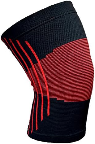 Health Crib Knee Compression Sleeve Support for Running, Jogging, Weightlifting, Other Sports, Arthritic Knees, Meniscus Tear and Injury Prevention - Relieves Knee Pain, Speeds Up Recovery and Maintains Joint Health