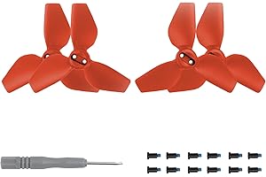 CERFFOOL Replacement Propeller for DJI NEO Lightweight Safe Multicoloured Available Low Noise Quick Release Lightweight Robust Drone Accessories (Red for 2 Pairs)