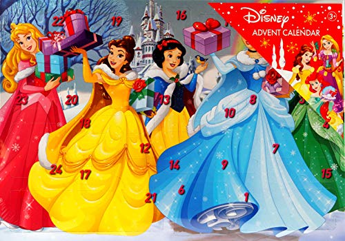 Preisvergleich Produktbild Sambro DSP14-6722 Adventskalender Disney Princess mit Schreibwaren, kleinen Spielzeugen und Stickern, für Kinder ab 3 Jahre, bunt