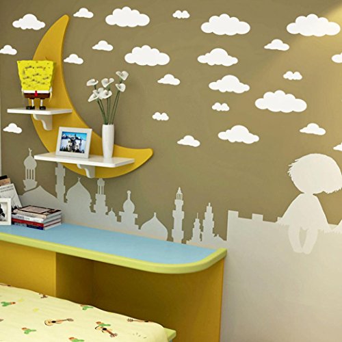 Saingace Wandaufkleber Wandtattoo Wandsticker,31pcs / set DIY große Wolken 4-10 Zoll-Wand-Aufkleber-entfernbare Vinylwand-Abziehbild-Kinderhaus-Ausgangsdekoration-Kunst - 7