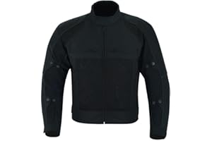 warrior gears Mens Air Mesh and 600D Cordura Textile Motorcycle Jacket CE Protective Armoured Textile Racing Motorbike Jackets with Mesh and Waterproof Lining Breathable Bikers Textile Clothing