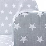 LULANDO Classic Kindersofa Kindercouch Kindersessel Sofa Bettfunktion Kindermöbel zum Schlafen und Spielen Sternchen - 4