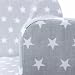 lulando Pull-Out Sofa Bed for Children Oeko-Tex Standard 100 certified, Two Decorative cushions White Stars / Grey