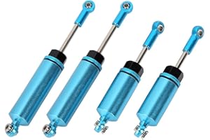 DILWE Amortiguador de Choque del Coche RC, 1 Set Metal Amortiguador de Amortiguador Delantero y Trasero para WLtoys 12428 12423 1/12 RC Coche Accesorio de Piezas