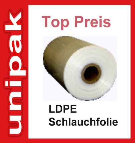 Preisvergleich Produktbild LDPE Schlauchfolie 400mm * 100my * transparent * Beutelfolie * Tütenfolie *