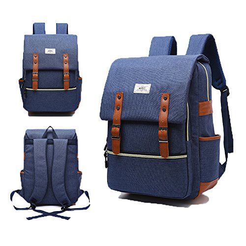KSK KAISHEK Vintage Rucksack Herren Damen Schule Student Laptop Rucksack Retro Rucks  cke Schulrucksack Tagesrucksack