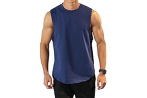 Rane Sports Canottiere da Allenamento per Bodybuilding da Uomo Canottiere da Palestra per Allenamento Atletico Gilet T-Shirt Muscolare Senza Maniche Tagliata in Cotone