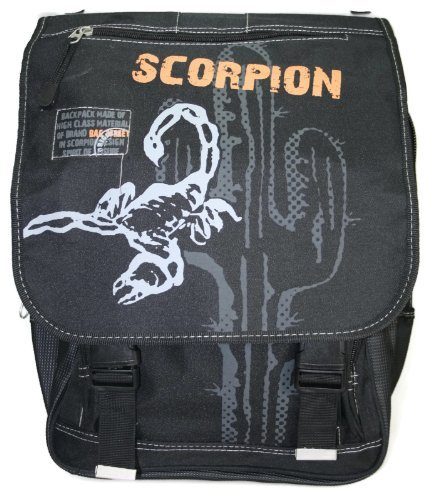 Preisvergleich Produktbild # 402 Herren Bag Street Rucksack Schulrucksack Schulranzen schwarz "Scorpion"