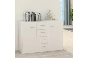 FIRBNUS 88x30x65 cm Aparador Blanco Mueble Entrada Recibidor Recibidores De Entrada Aparador Cocina Muebles De Salon Armario Auxiliar