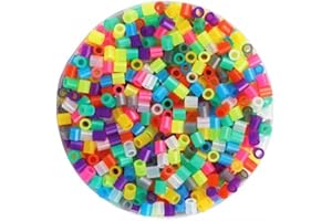 BI2L 1000 perles à repasser 5 mm, couleurs translucides assorties