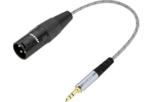 JOLGOO Cavo adattatore audio stereo da maschio a XLR da 3,5 mm, cavo adattatore mini jack maschio da 1/8 di pollice a XLR maschio, 0,3 metri