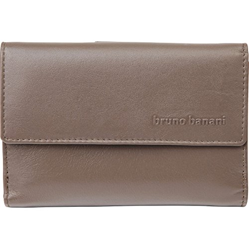Preisvergleich Produktbild Bruno Banani Damenbörse / Geldbeutel Damen, CRYPTALLOY Datenschutz Geldbörse RFID Blocker, Vollrindleder Nappa, taupe
