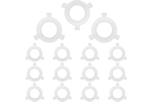 Acmerota Paquete de 15 anillos reductores de pantalla de lámpara E27 a E14,Convertidores Adaptadores E27 a E14 Anillos adaptadores de pantalla de lámpara Arandela del convertidor del anillo