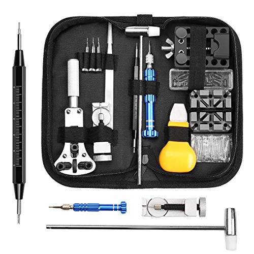 ELECTRAPICK Tool Kit Professional Repair Watches, Opening Tools Watches and Repair Kit Clock and Portable Tool Kit Watch Case Portable