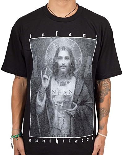 Infant Annihilator - Mens Jesus T-Shirt, Medium, Black