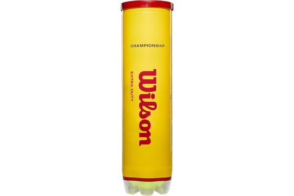 Balles de Tennis Wilson, Champ Extra Duty, Boîte de 3, pour Tous Les Revêtements, Jaune, WRT100101