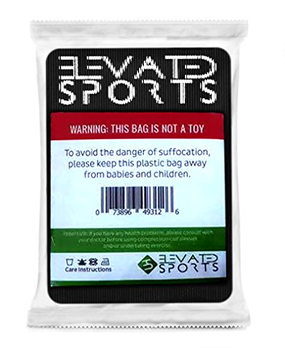 Waden Kompressionsstulpen für Läufer – von Elevated Sports – Calf Sleeve/Compression Socks/Beinlinge – RICHTIGE & ECHTE GRADUIERTE KOMPRESSION – für optimale Regenerations- und Leistungsfähigkeit – maximale Stabilität für die Wadenmuskulatur zur Verletzungsprophylaxe – lindert Schienbeinkantensyndrom – garantierte Zufriedenheit - 9