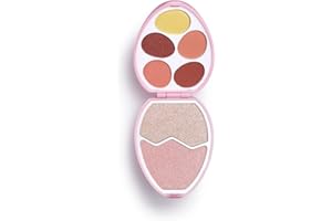 Heart Makeup I Heart Revolution Palette d'Oeufs de Pâques pour Le Visage et Les Ombres Coffret de Maquillage pour Le Visage Flamingo