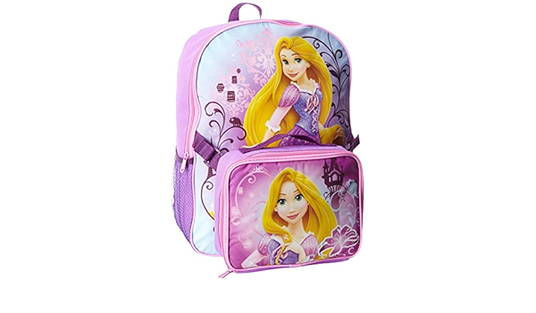rapunzel backpack and lunchbox