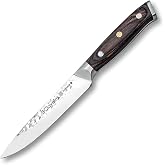 3 Claveles Kimura Professional Kitchen Knife Very Light Kitchen Utensils Very Sturdy Silver and Black, 13cm-2" Blade