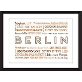 Berlin Typografie A3 / A4 / A5 / 11 x 14/8 x 10/5 x 7 Druck - Eine Feier von Berlin