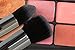 Essencell Makeup Brushes Premium Synthetic Kabuki Cosmetic Makeup Brush Set - Foundation,Powder, Blending Blush Bronzer, Concealer Contour, Eye Shadow Brush Kit (8PCs, Black Sliver)