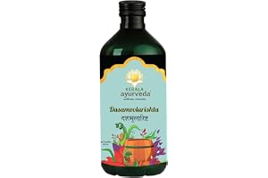 Kerala Ayurveda Dasamoolarishta Ayurvedic Digestive & Wellness Tonic Gut cleanse detox Anti gas and bloating With 10 Herbal Roots 450 ml