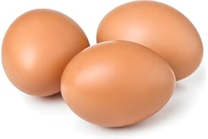 Holzeier Nesteier für Hühner，COTINSE Falsche Eier aus Holz, Künstliche Holzeier Helfen Beim Legen, Holz Trainingshühner für Hühner, Landwirtschaftliches Werkzeug für Geflügel Pack of 3