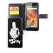 Produktbild König-Shop Handy-Hülle Schutz-Tasche Wallet Case Cover Etui, Motiv:Have a Nice Day Mittelfinger, Modell:123 - Wiko Sunny 2