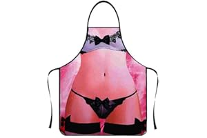 Anzhee Sexy BBQ Apron Creative Cooking Apron Kitchen Apron Barbecue Apron Funny Motif Apron for Women Men Friend Party Novelty Funny Apron Gift