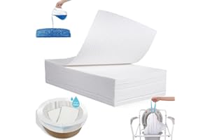 Generic 50 tappetini super assorbenti per WC, universali, per comodini, comodini, poltrone per adulti, sacchetti per toilette portatili o campeggio