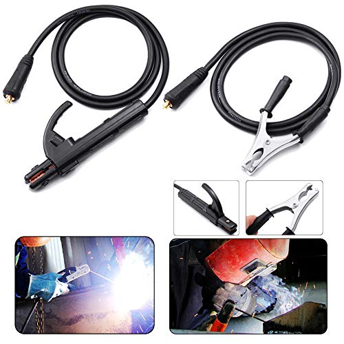 EsportsMJJ 300A Groud Soudure Terre Pince Clip Set Pour Mig Tig Arc Machine De Soudage 1.5 M Câble 10-25 Fiche